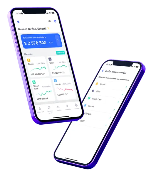 Capturas de pantalla de la aplicación móvil